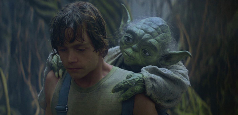 Luke and Yoda. Image: Lucasfilm